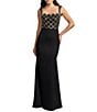 Mac Duggal Beaded Crepe Sleeveless Evening Gown - Image 1