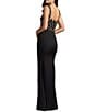 Mac Duggal Beaded Crepe Sleeveless Evening Gown - Image 2