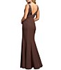 Mac Duggal Beaded Crepe Sleeveless Evening Gown - Image 2