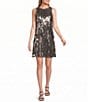 Mac Duggal Beaded Georgette Sleeveless A-Line Mini Dress - Image 1