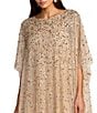 Mac Duggal Beaded Mesh Kaftan Long Dress - Image 3