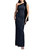 Mac Duggal Beaded Mesh One Shoulder Evening Gown - Image 1