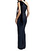 Mac Duggal Beaded Mesh One Shoulder Evening Gown - Image 2