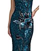 Mac Duggal Beaded Mesh One Shoulder Evening Gown - Image 3