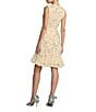 Mac Duggal Beaded Mesh Sleeveless Ruffle Hem Dress - Image 2