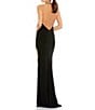 Mac Duggal Beaded Trim Halter Neck Gown - Image 2