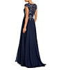 Mac Duggal Beaded V-Neck Cap Sleeve A-Line Gown - Image 2