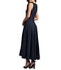 Mac Duggal Boucle Sleeveless A-Line Beaded Midi Dress - Image 2