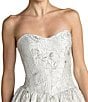 Mac Duggal Brocade Strapless Dress - Image 3