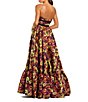 Mac Duggal Brocade Strapless Printed Gown - Image 2