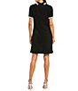 Mac Duggal Button Up Boucle Collared Mini Dress - Image 2