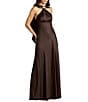 Mac Duggal Charmeuse Halter Back Cowl Gown - Image 1