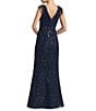 Mac Duggal Chiffon V-Neck Embroidered Gown - Image 2