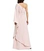 Mac Duggal Crepe One Sleeve Belted Kaftan Dress, Color:Blush - Image 2