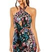 Mac Duggal Criss Cross Halter Sleeveless Cut Out Embellished Sequin Sheath Gown, Color:Black Multi - Image 3