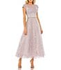 Mac Duggal Embellished Beading Cap Sleeve Embroidered A-Line Gown, Color:Lilac - Image 1