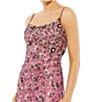 Mac Duggal Embellished Floral Beaded Open Back Detail Scoop Neck Sleeveless Gown, Color:Raspberry - Image 3