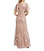 Mac Duggal Embellished Lace V Neck Flutter Sleeve Gown, Color:Rose Pink - Image 2