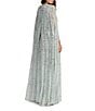 Mac Duggal Embellished Mesh Cape Sleeve Gown - Image 2