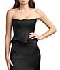 Mac Duggal Embellished Satin Strapless Evening Gown - Image 3