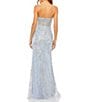 Color:Powder Blue - Image 2 - Embellished Sweetheart Neck Strapless Sleeveless Gown