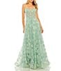 Mac Duggal Embroidered Floral Lace Sweetheart Neck Sleeveless Corset Mermaid Gown, Color:Mint - Image 1