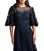 Mac Duggal Embroidered High Neck A-Line Evening Dress - Image 3