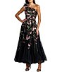 Mac Duggal Embroidered Mesh One Shoulder Evening Gown - Image 1