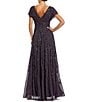 Mac Duggal Floral Embellished Georgette A-Line Evening Gown - Image 2