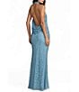 Mac Duggal Halter Neck Open Back Beaded Column Gown - Image 2