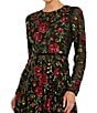 Mac Duggal Long Sleeve Embroidered Gown - Image 3