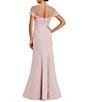 Mac Duggal Mermaid Crepe Gown With Beaded Illusion Neck, Color:Mauve - Image 2