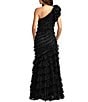 Mac Duggal Mesh One Shoulder Sleeveless Trumpet Gown - Image 2