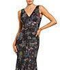 Mac Duggal Mesh Sleeveless V-Neck Evening Gown - Image 3