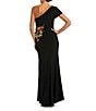 Mac Duggal One Shoulder Beaded Jersey Gown - Image 2