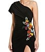 Mac Duggal One Shoulder Beaded Jersey Gown - Image 3