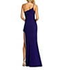 Mac Duggal One Shoulder Embellished Skirt Gown, Color:Indigo - Image 2