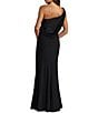 Mac Duggal One Shoulder Gown With 3D Flowers - Image 2