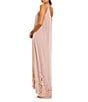 Mac Duggal One Shoulder High Low Beaded Mesh Trapeze Gown - Image 2
