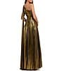 Mac Duggal One Shoulder Metallic Stretch Gown - Image 2
