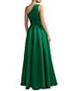 Mac Duggal One Shoulder Satin Gown - Image 2