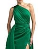 Mac Duggal One Shoulder Satin Gown - Image 3