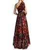 Mac Duggal One Shoulder Side Cut Out Gown With Slit - Image 2