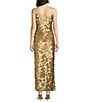 Mac Duggal Paillette Mesh Spaghetti Strap Dress - Image 2