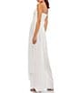 Mac Duggal Ruched Bodice Tie Waist Chiffon Jumpsuit, Color:White - Image 2