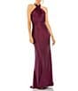 Mac Duggal Satin Halter Long Gown - Image 1