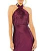 Mac Duggal Satin Halter Long Gown - Image 3