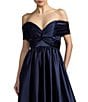 Mac Duggal Satin Off-The-Shoulder Gown - Image 3