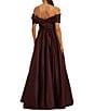 Mac Duggal Satin Off-The-Shoulder Gown - Image 2
