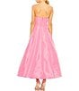 Color:Candy Pink - Image 2 - Satin Strapless Bow Bodice A-line Ball Gown